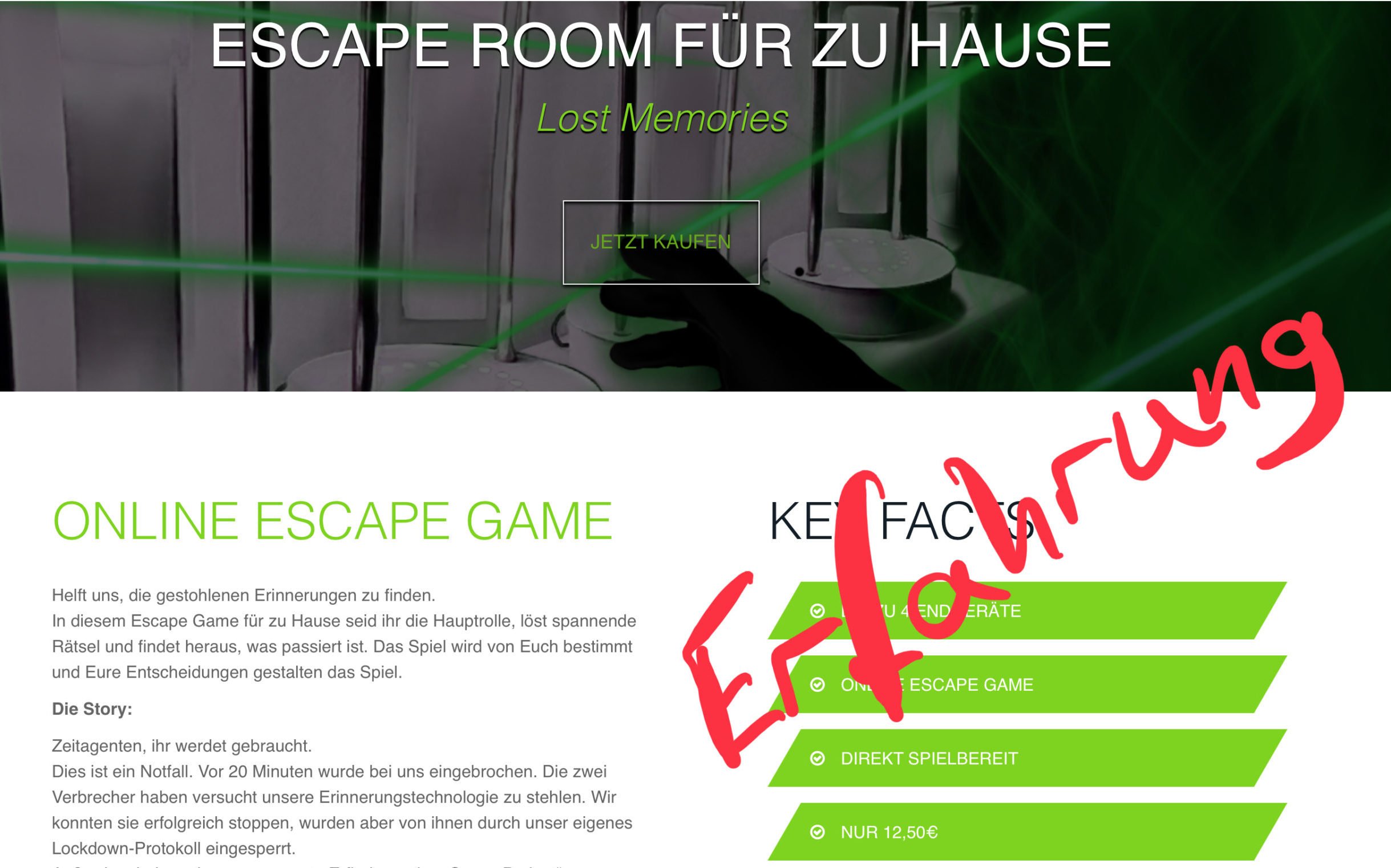 Keyandfree.de Online Escape Adventure – Erfahrung